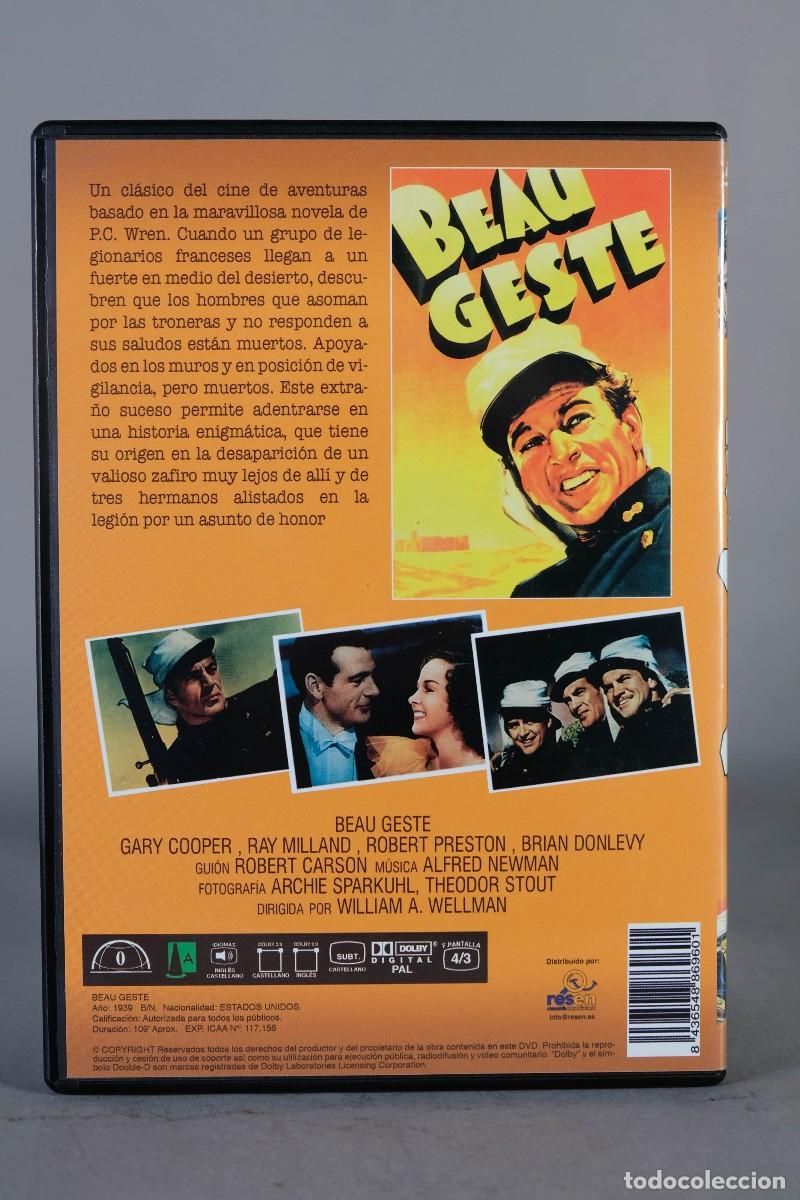 Cine: PEL&Iacute;CULA DVD - BEAU GESTE - Foto 2