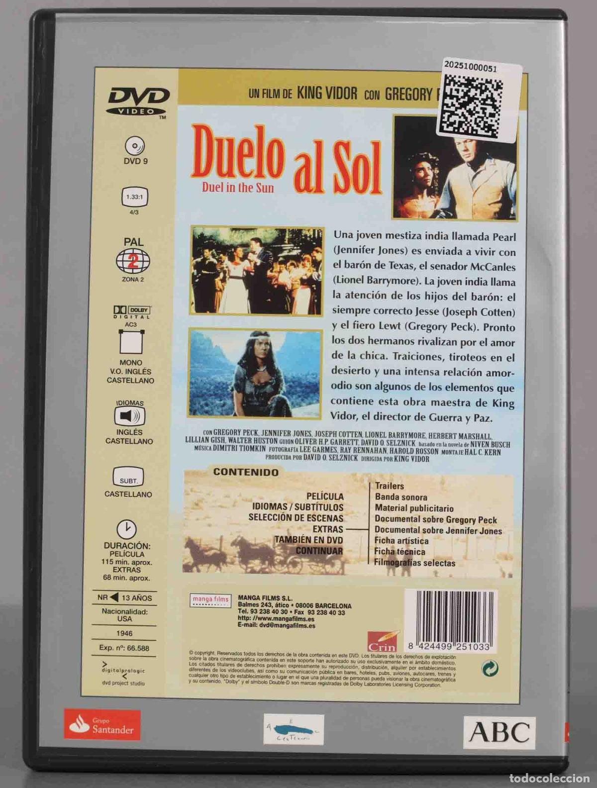 Cine: DVD. DUELO AL SOL. PECK - Foto 2