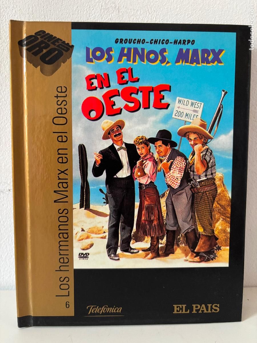 Cine: Los Hermanos Marx en el Oeste. Cine de oro. Libro+DVD. PEDIDO M&Iacute;NIMO 5&euro;
