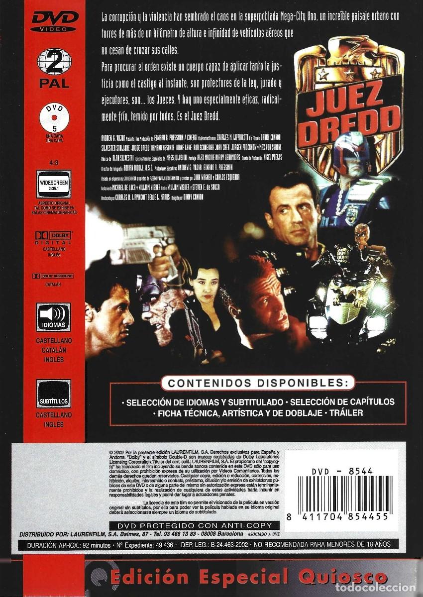 Cine: JUEZ DREDD STALLONE (DVD) ............. - Foto 2