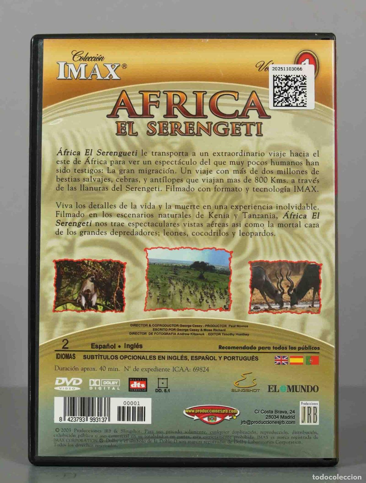 Cinema: DVD. AFRICA EN SERENGETI.