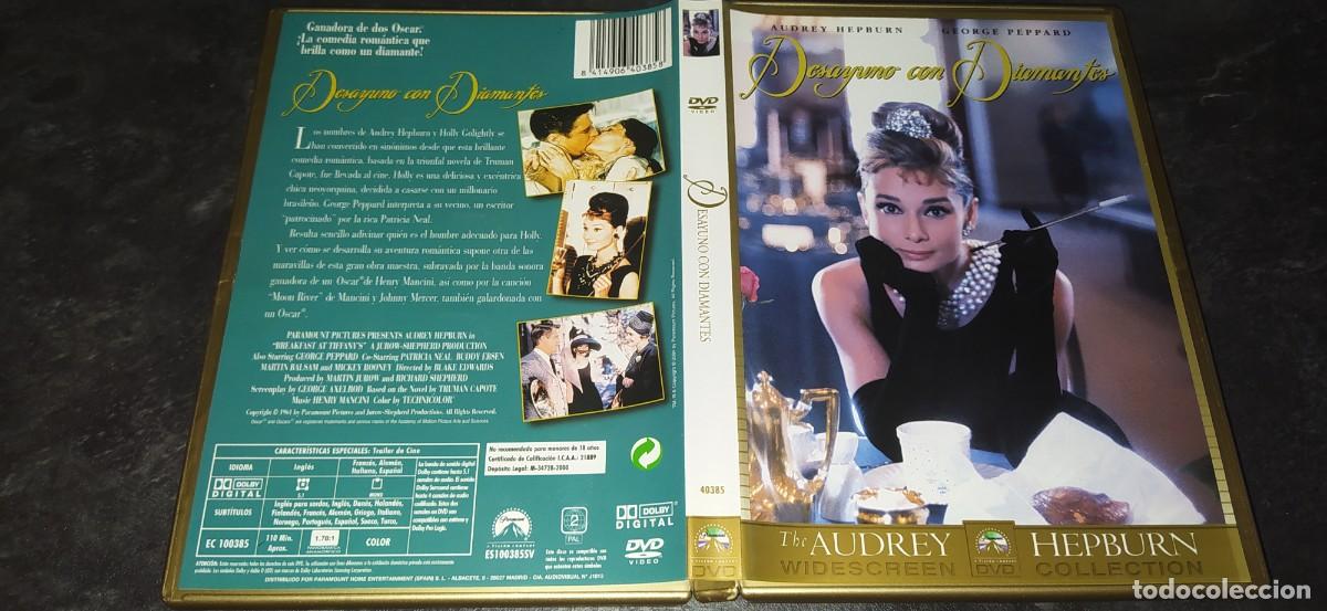 Cine: dvd Desayuno con diamantes Paramount golden classics + libreto + fotos
