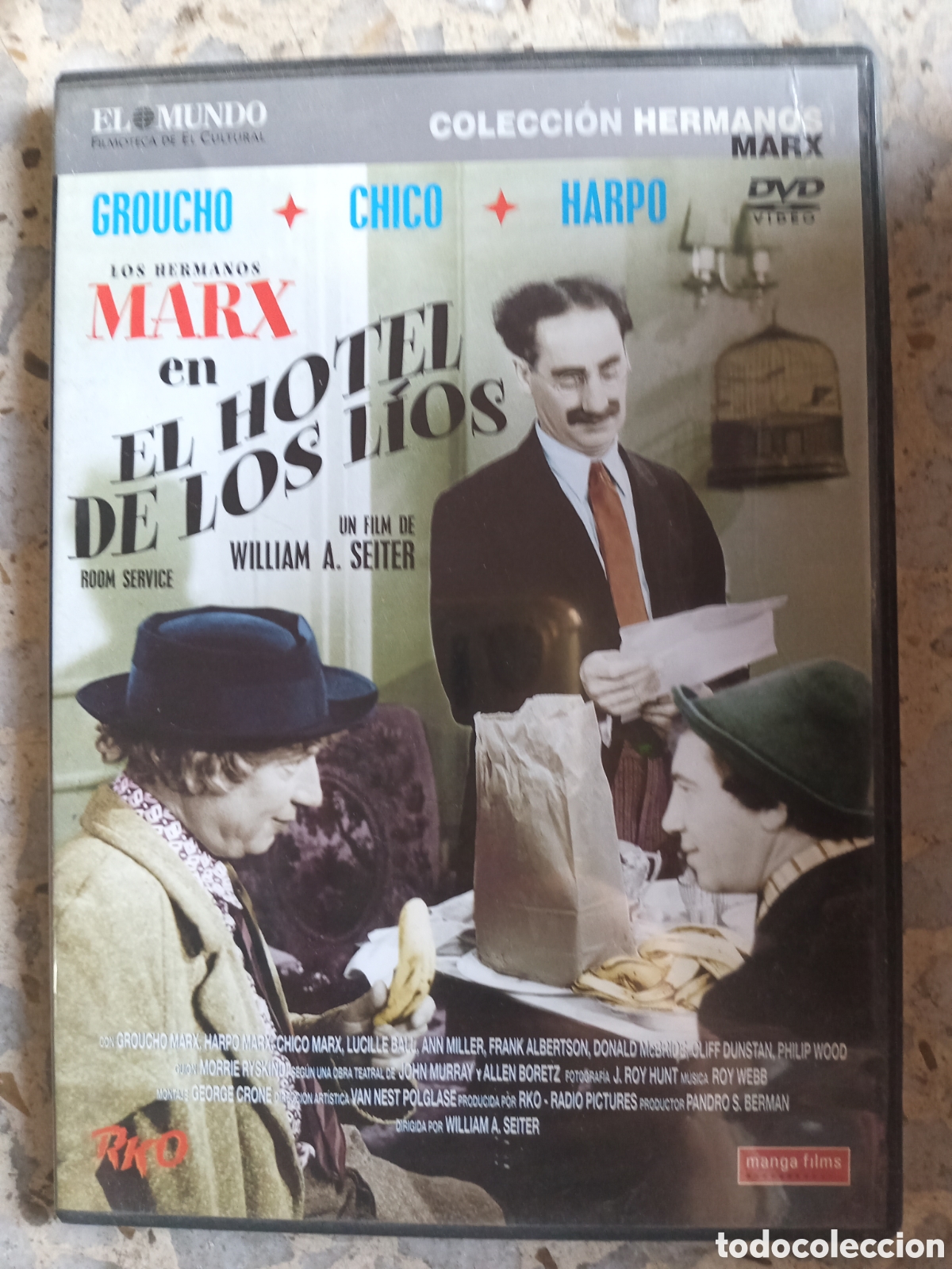 Cine: DVD EL HOTEL DE LOS LIOS HERMANOS MARX SLIM