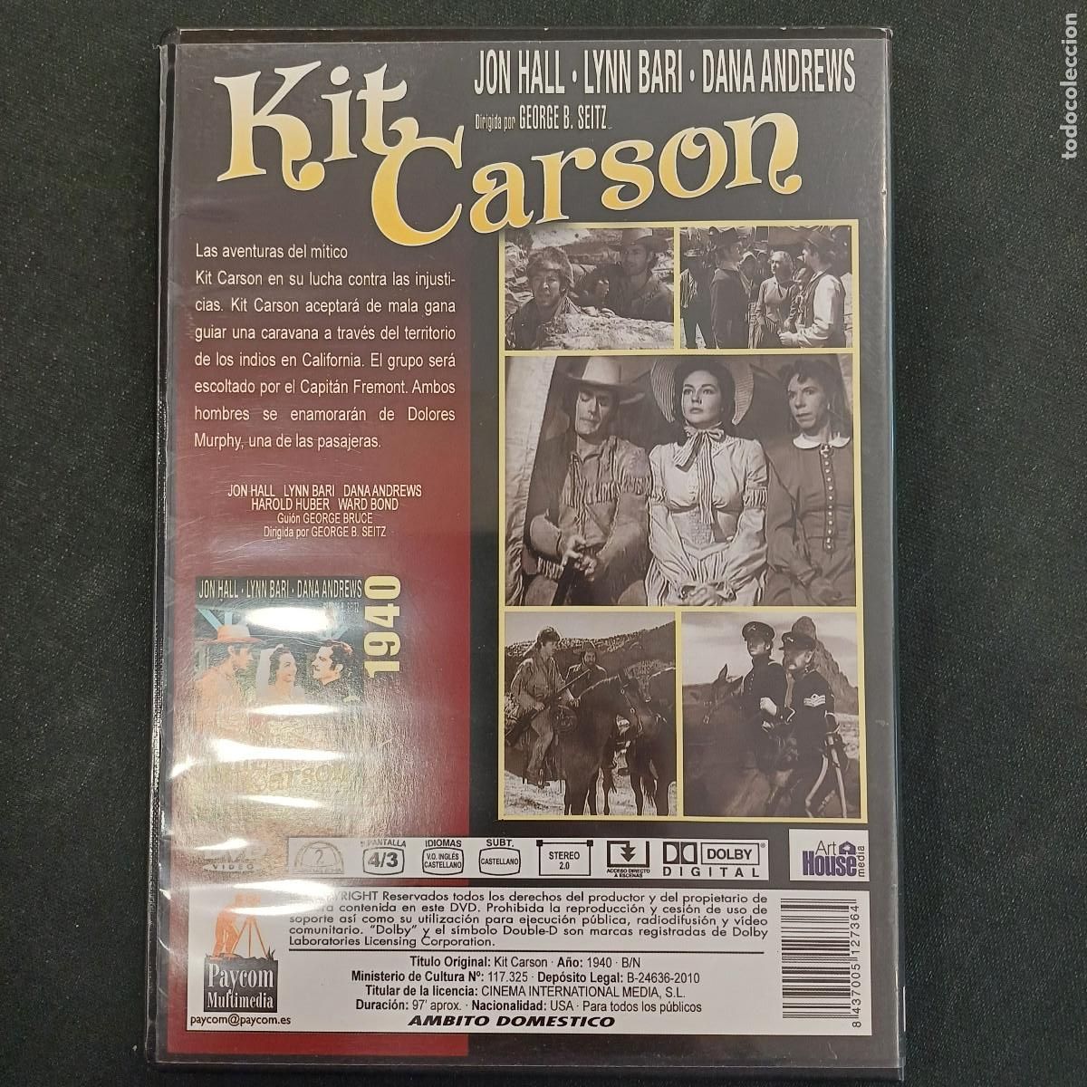 Cine: KIT CARSON/JON HALL/DVD. - Foto 3