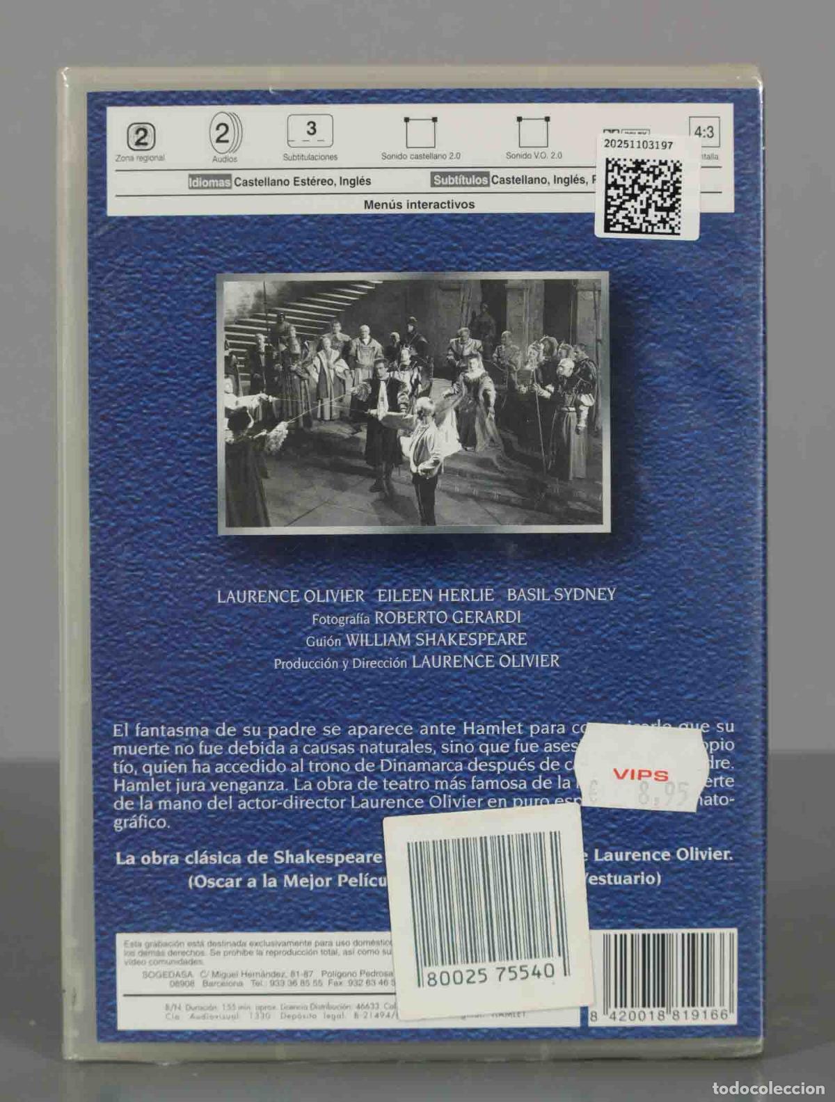 Cine: DVD. HAMLET. PRECINTADO - Foto 2