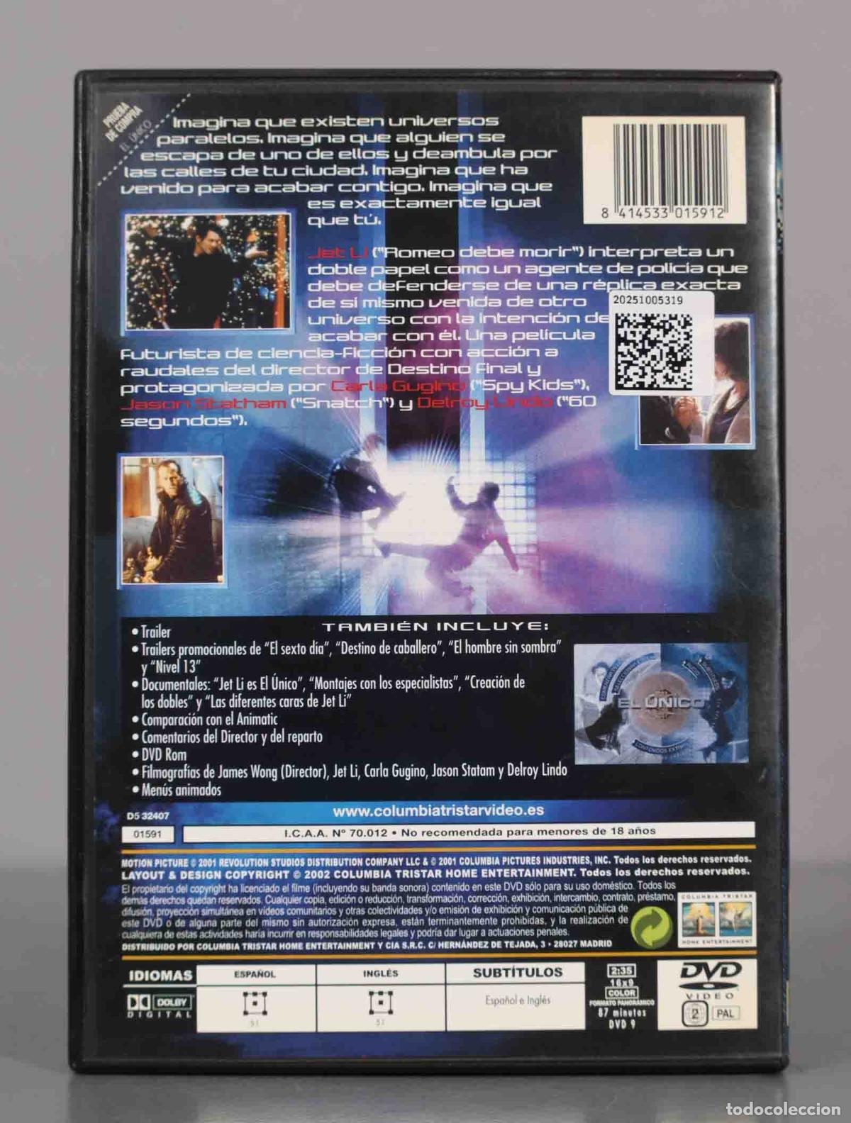 Cine: DVD. EL UNICO. JET LI. - Foto 2