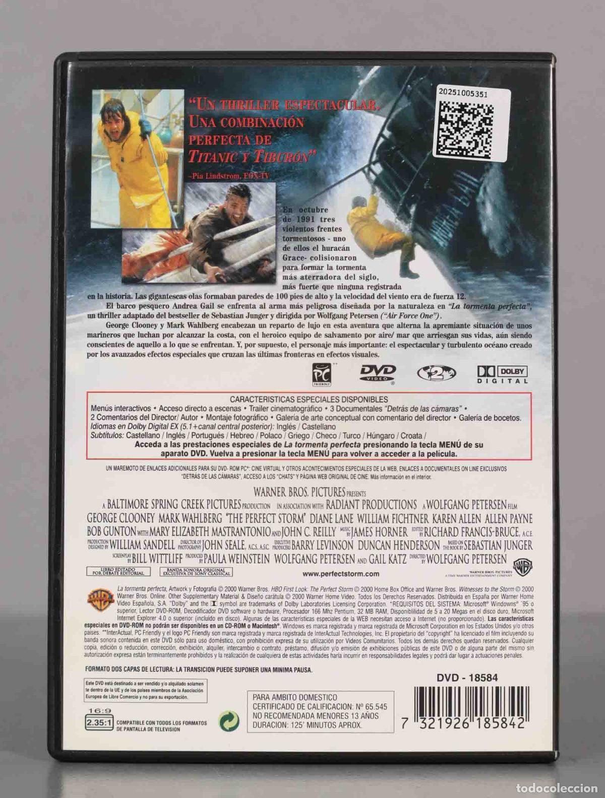 Cine: DVD. LA TORMENTA PERFECTA. - Foto 2