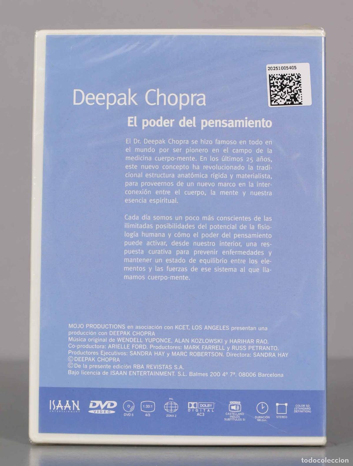 Cine: DVD. Deepak Chopra, El poder del pensamiento 2. PRECINTADO. - Foto 2