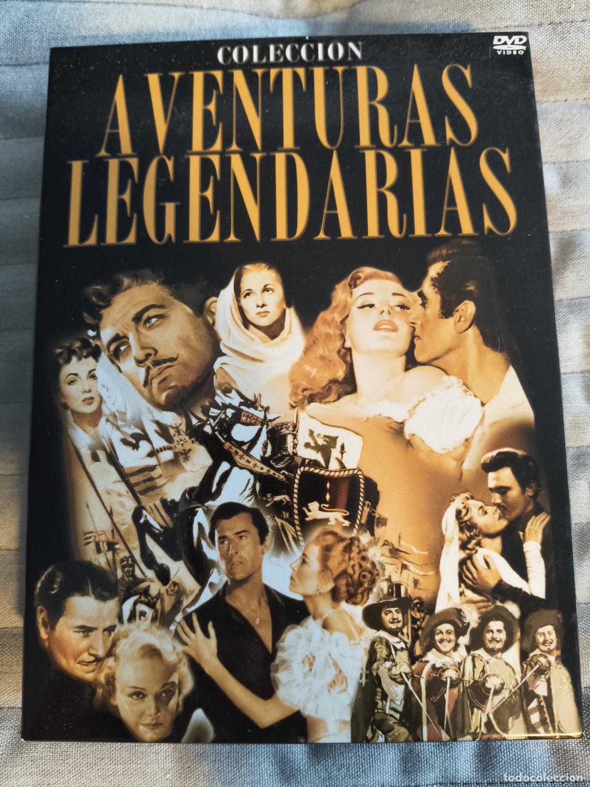 Cine: COLECCI&Oacute;N AVENTURAS LEGENDARIAS. ESTUCHE CON 6 MARAVILLOSAS PEL&Iacute;CULAS DEL MEJOR CINE DE AVENTURAS DE