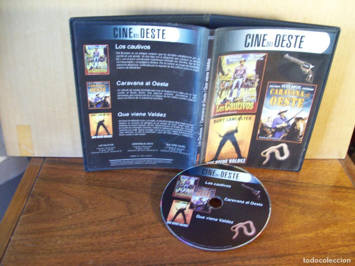Cinema: GRANDES CLASICOS - LOS CAUTIVOS - CARAVANA A OESTE - QUE VIENE VALDEZ - 3 PELICULAS EN 1 DVD