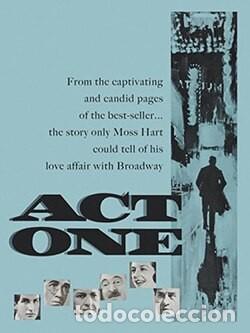 Cine: Primer Acto- Act One- George Hamilton, Jason Robards, Jack Klugman DVD Nuevo