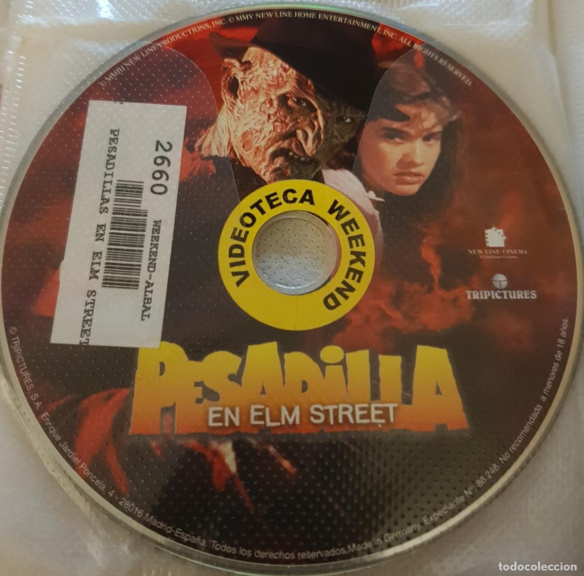 Cine: PELICULA EN DVD. SOLO DISCO. FREDDY CRUGGER. PESADILLA EN ELM STREET