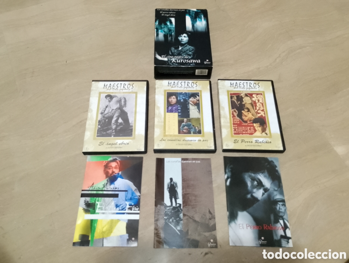 Kino: Dvd. Pack El cine negro de Kurosawa. El perro Rabioso + El &aacute;ngel ebrio + Los canallas duermen en paz