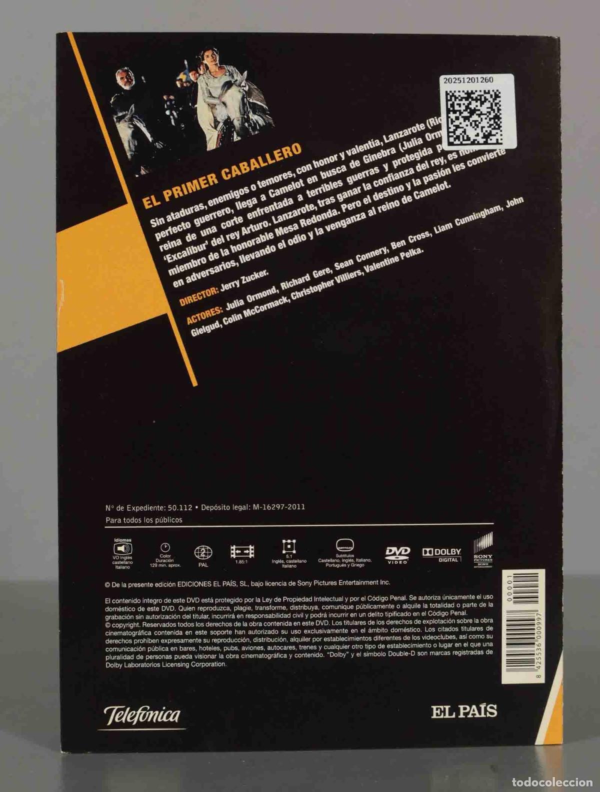 Cine: DVD. EL PRIMER CABALLERO. - Foto 2