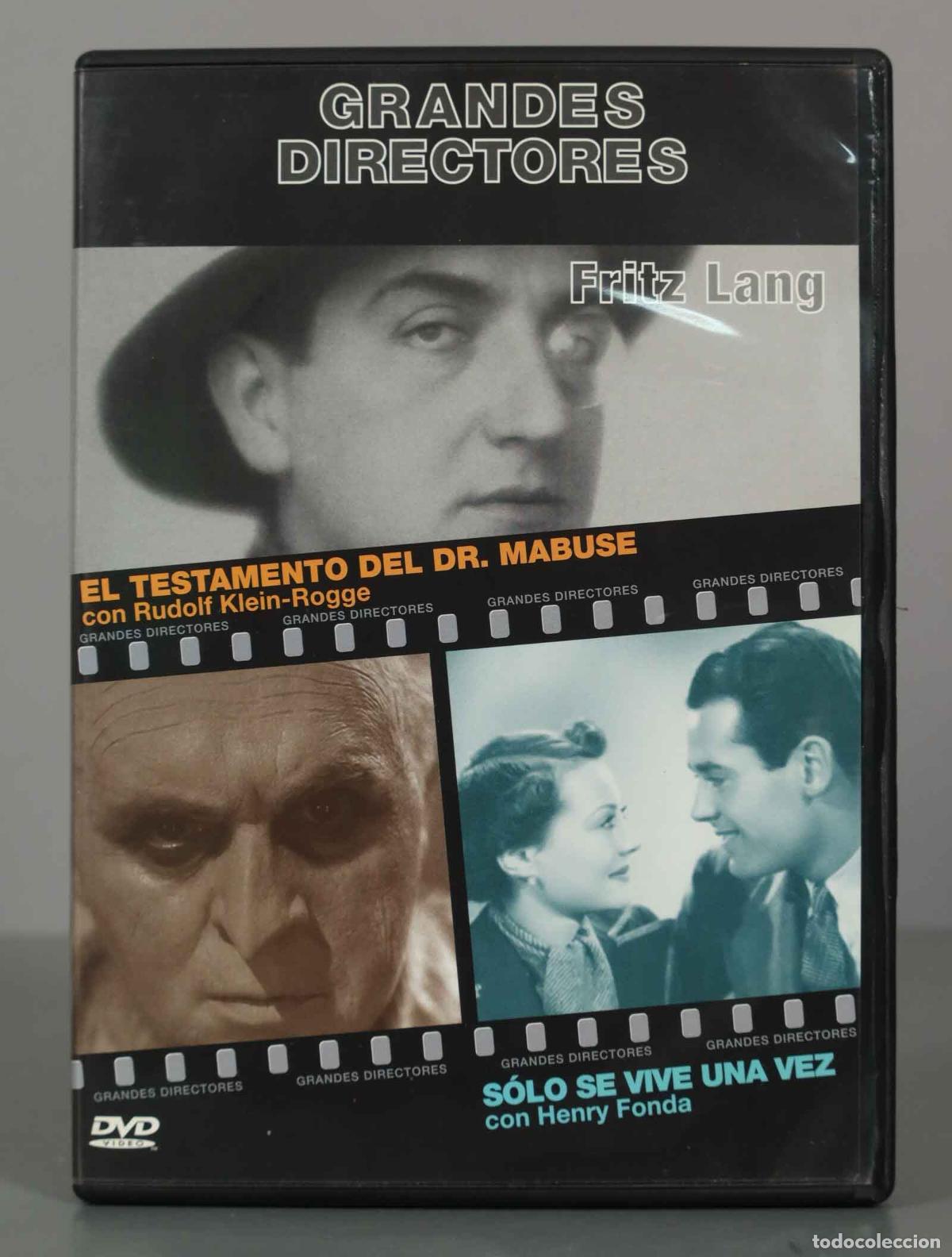 Cin&eacute;ma: DVD. EL TESTAMENTO DEL MABUSE - SOLO SE VIVE UNA VEZ.
