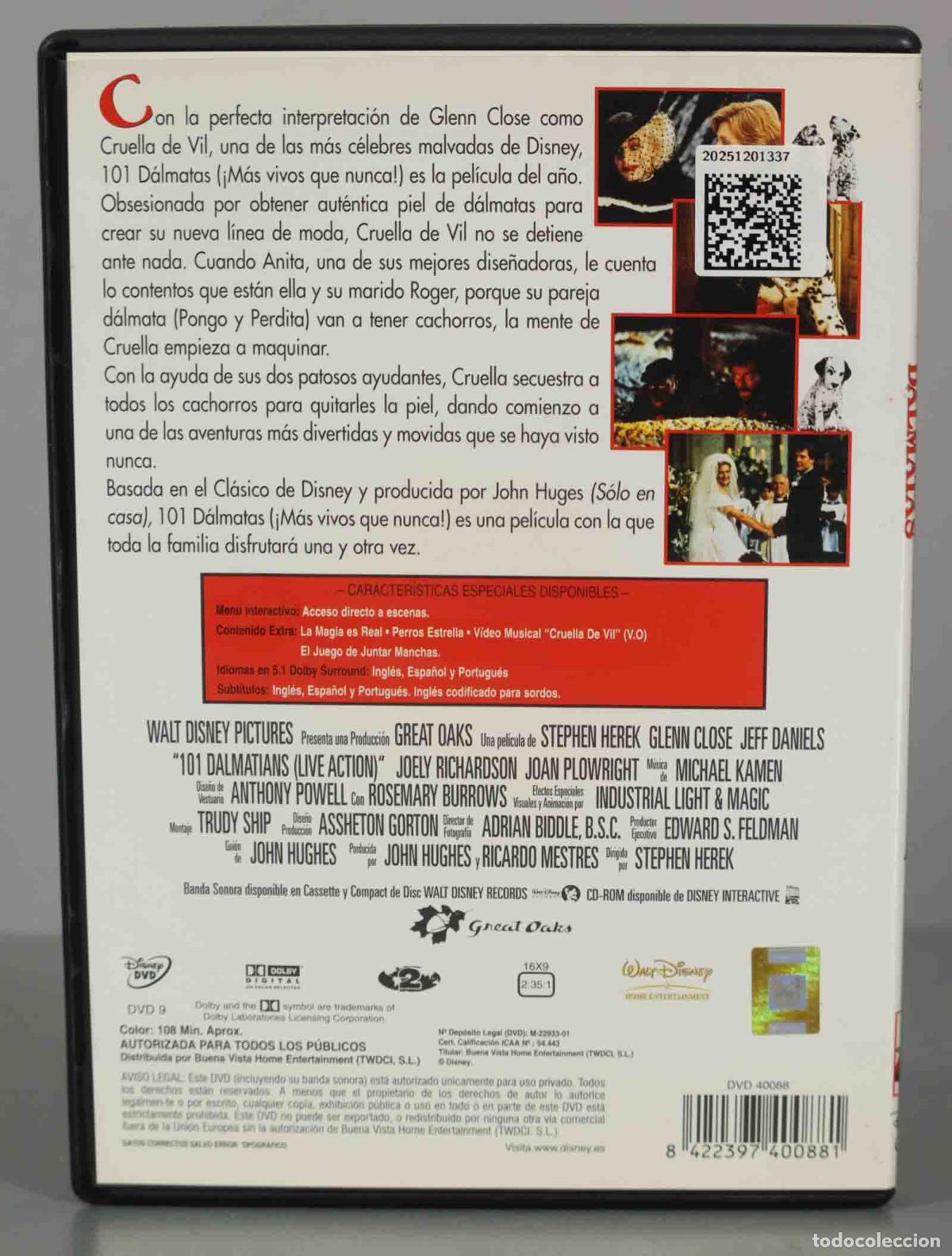Cine: DVD. 101 DALMATAS. DISNEY. - Foto 2