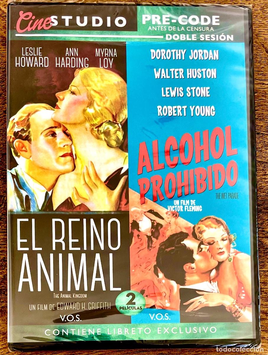 Cine: CINESTUDIO PRE-CODE. EL REINO ANIMAL. ALCOHOL PROHIBIDO. Leslie Howard. NUEVO Y PRECINTADO.