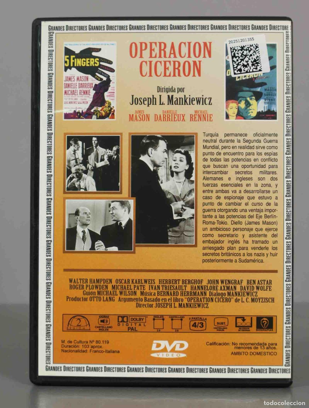Cine: DVD. OPERACION CICERON. - Foto 2