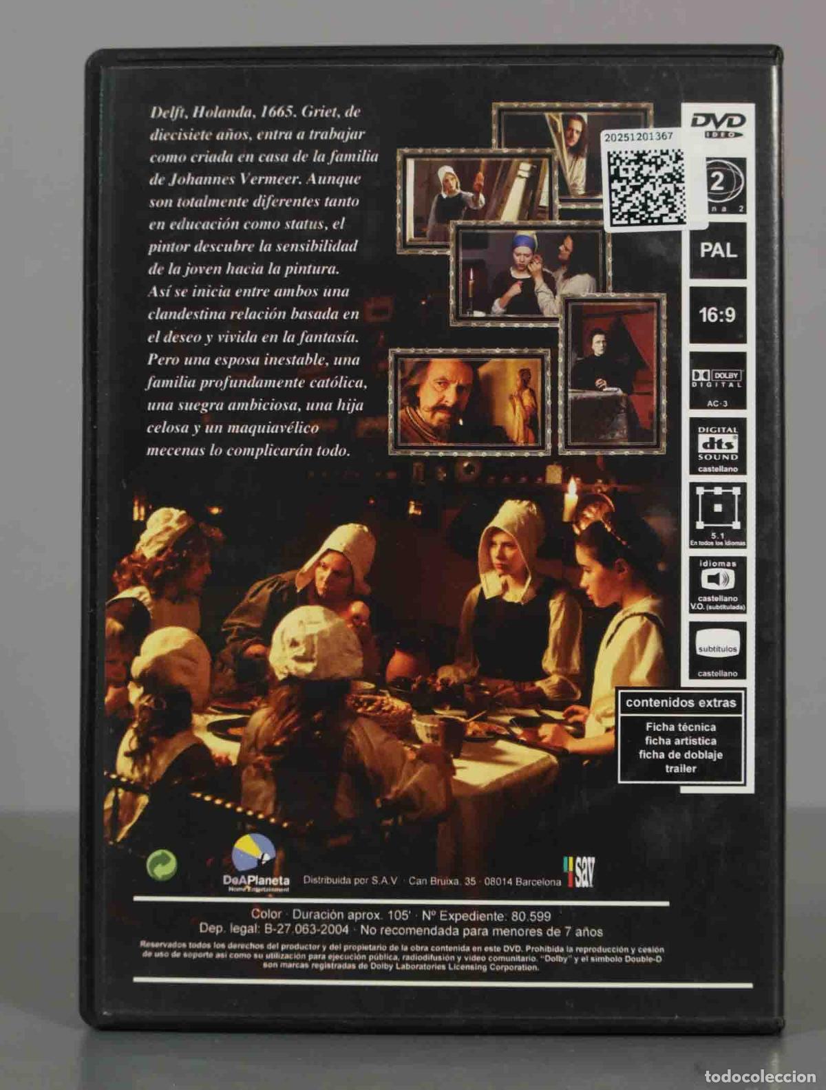 Cine: DVD. LA JOVEN DE LA PERLA. - Foto 2
