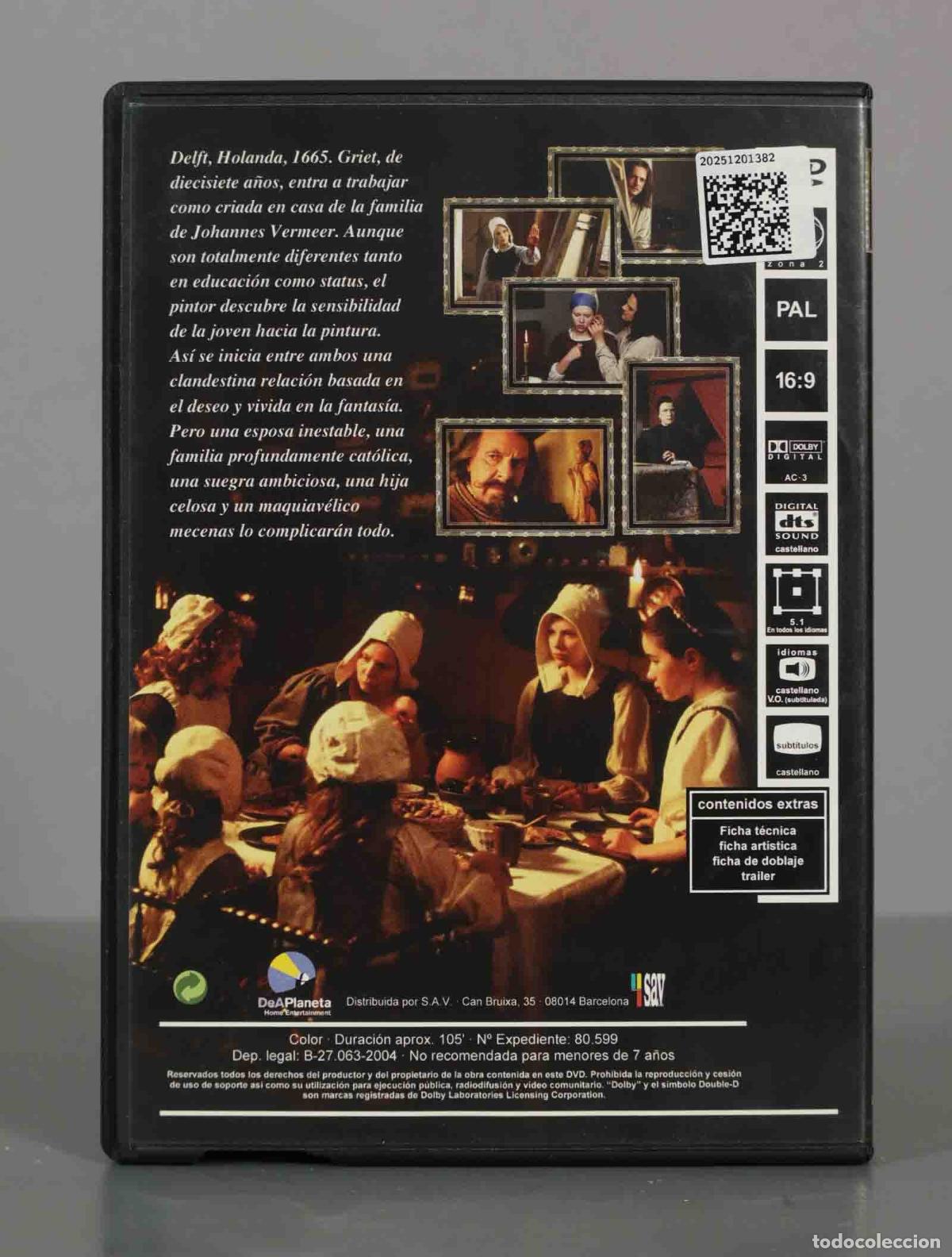 Cine: DVD. LA JOVEN DE LA PERLA. - Foto 2