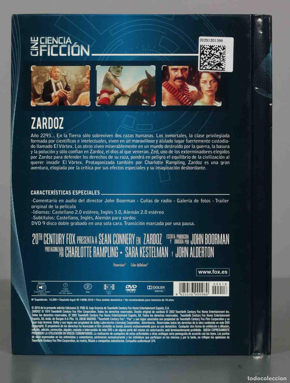 Cine: DVD. ZARDOZ. CONNERY. - Foto 2