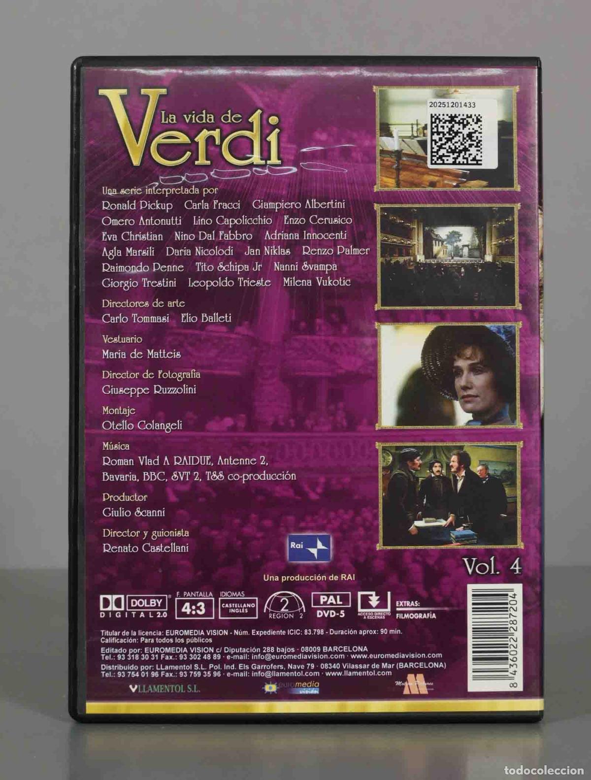 Cine: DVD. LA VIDA DE VERDI. 4 - Foto 2