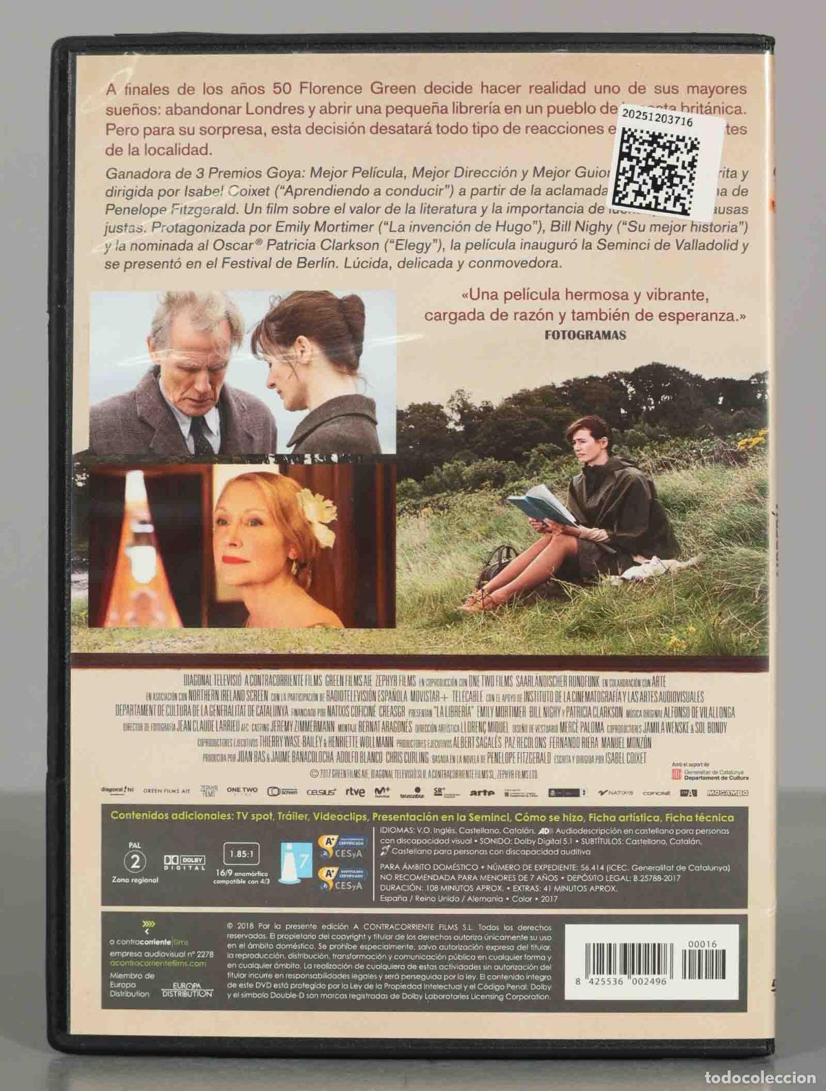 Cine: DVD. LA LIBRERIA. EMILY MORTIMER. - Foto 2