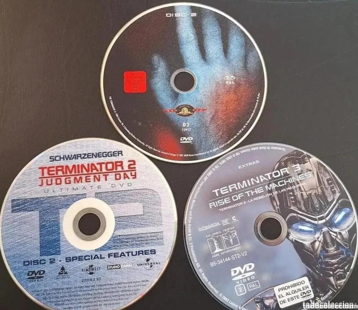 Cine: 3 Dvds trilog&iacute;a Terminator 3 discos Extras/bonus (descatalogados)