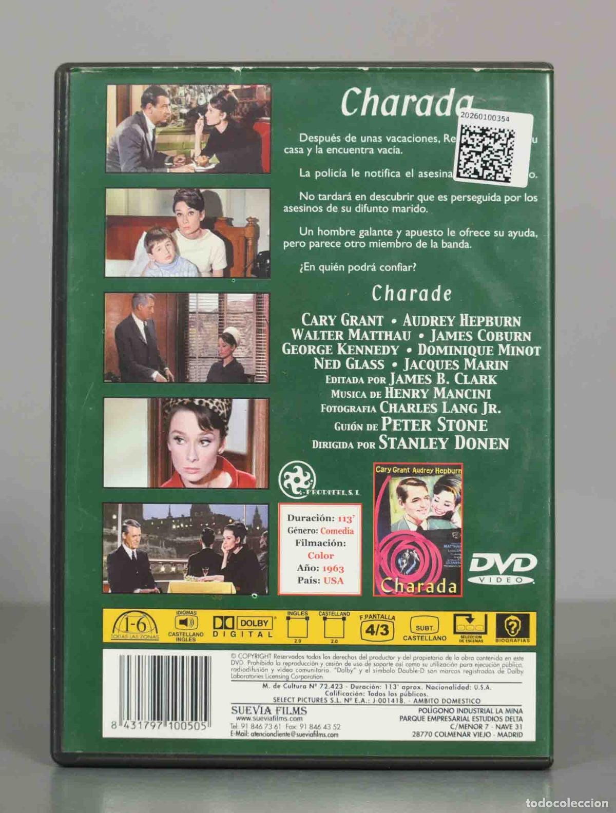 Cine: DVD. CHARADA. GARY GRANT. - Foto 2