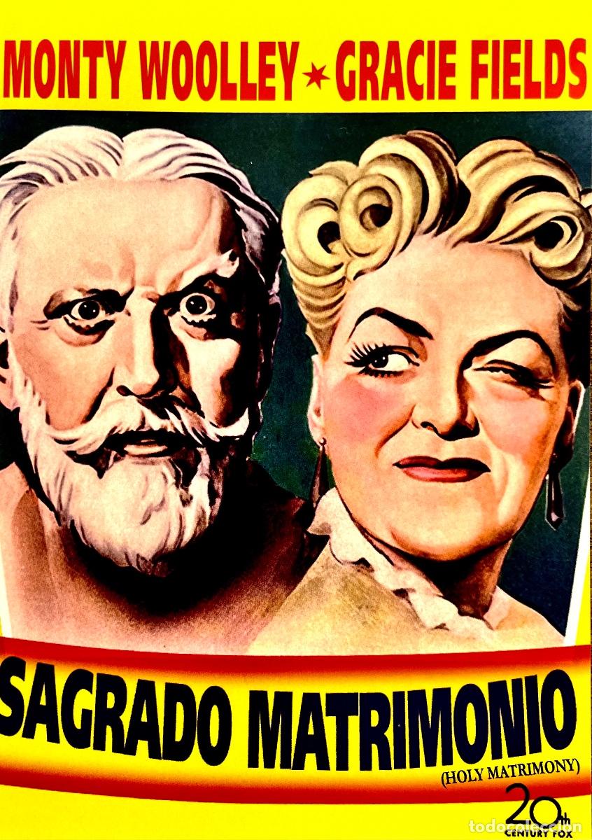 Cinema: DVD. SAGRADO MATRIMONIO. Monty Woolley. Gracie Fields. Laird Cregar. John M. Stahl. CASI NUEVO.