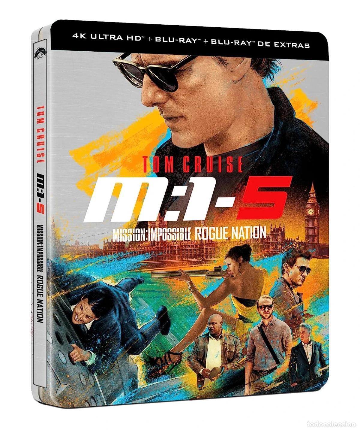 Cine: Mision Imposible 5: Nacion Secreta (Rogue Nation) (Steelbook) (4K UHD + Blu-ray + Blu-ray Extras) [B