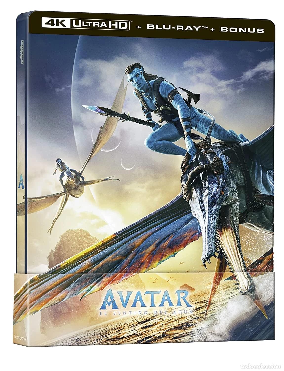 Cine: Avatar: El Sentido del Agua (Avatar: The Way of Water) (Steelbook) (4K UHD + Blu-ray + Blu-ray Extra