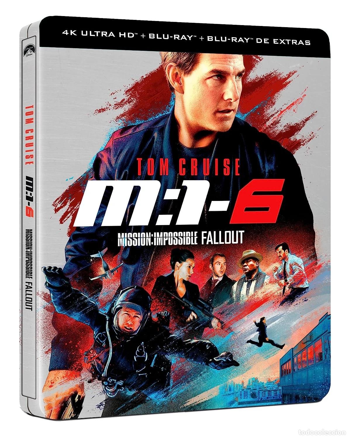 Cine: Mision Imposible 6: Fallout (Steelbook) (4K UHD + Blu-ray + Blu-ray Extras) [Blu-ray]