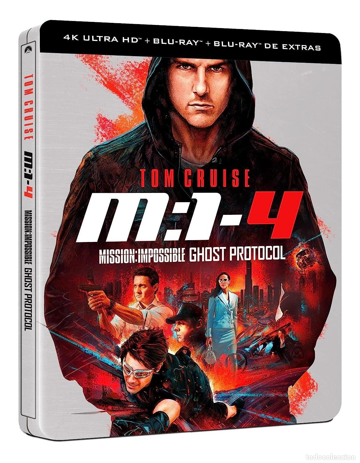 Cine: Mision Imposible 4: Protocolo Fantasma (Ghost Protocol) (Steelbook) (4K UHD + Blu-ray + Blu-ray Extr