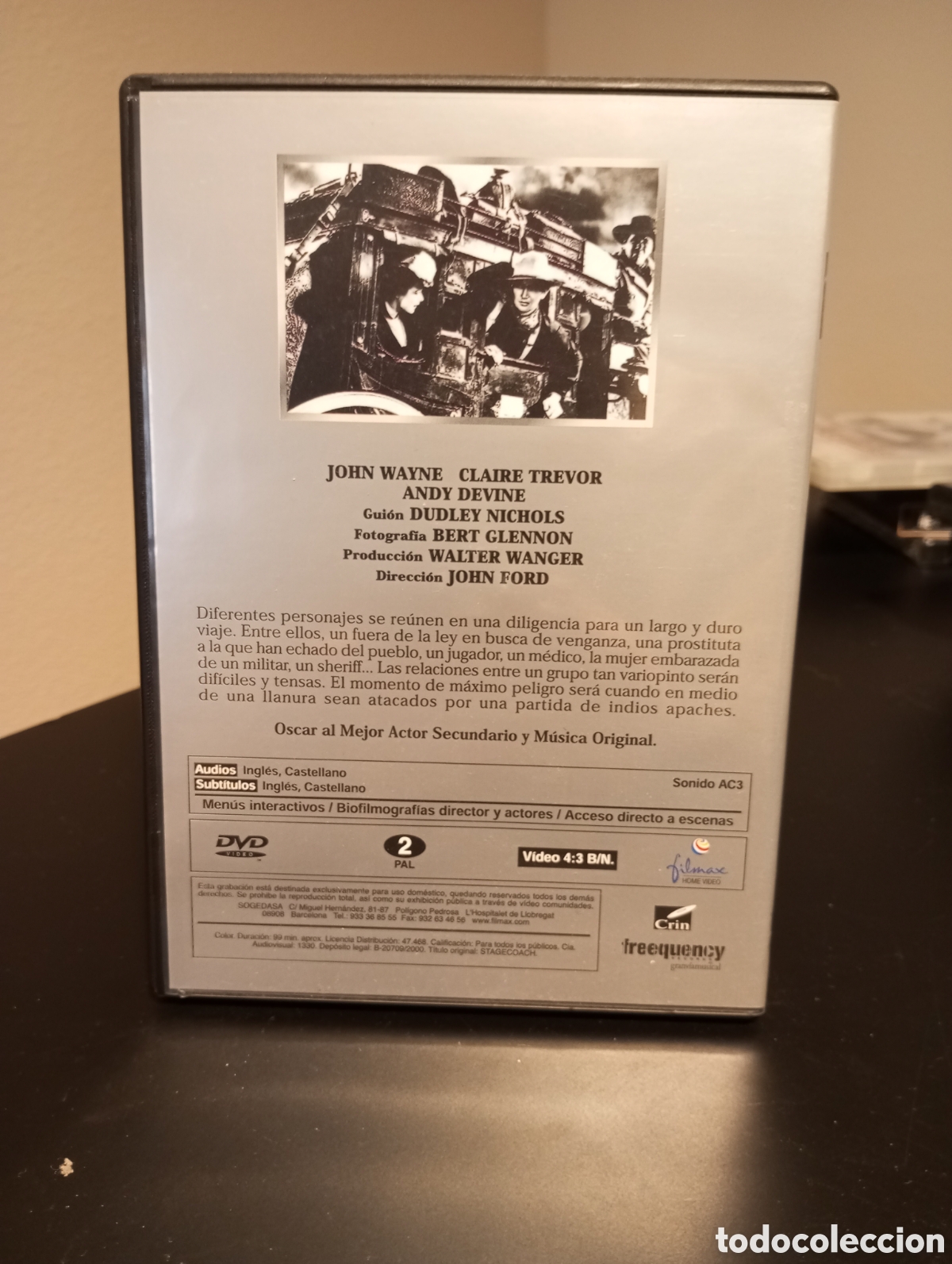 Cine: DVD La diligencia - John Ford, John Wayne - Foto 2