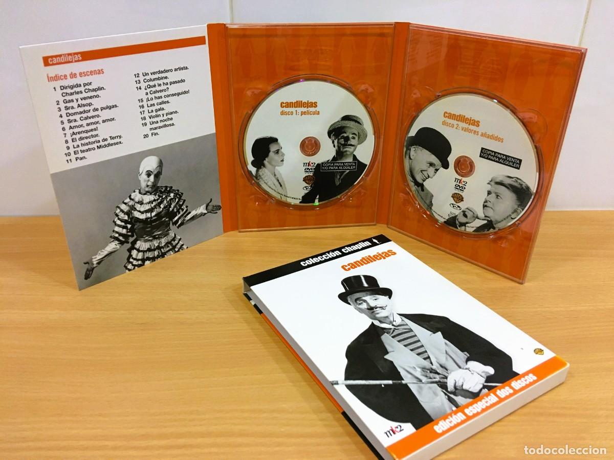 Cine: DVD EDICI&Oacute;N ESPECIAL 2 DISCOS CINE DRAMA ROM&Aacute;NTICO DE CHAPLIN - CANDILEJAS (1952)