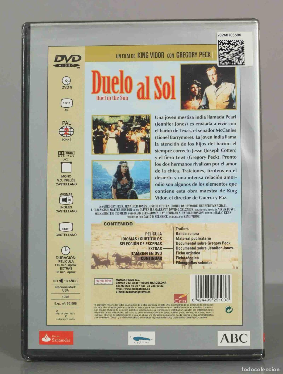 Cine: DVD. DUELO AL SOL. PRECINTADO - Foto 2