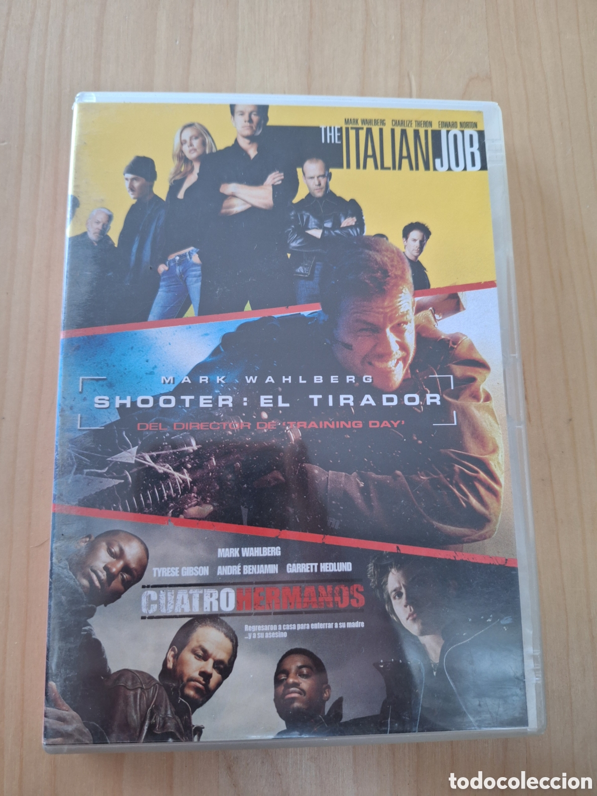 Kino: RD86 pack 3 peliculas the italian job / shooter el tirador / cuatro hermanos DVD SEGUNDAMANO