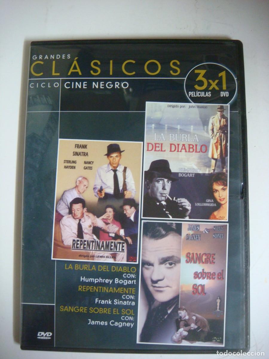 Cine: D.V.D. 3X 1 REPENTINAMENTE- LA BURLA DEL DIABLO Y SANGRE SOBRE EL SOL-(F)-CAJ-N&ordm;-1