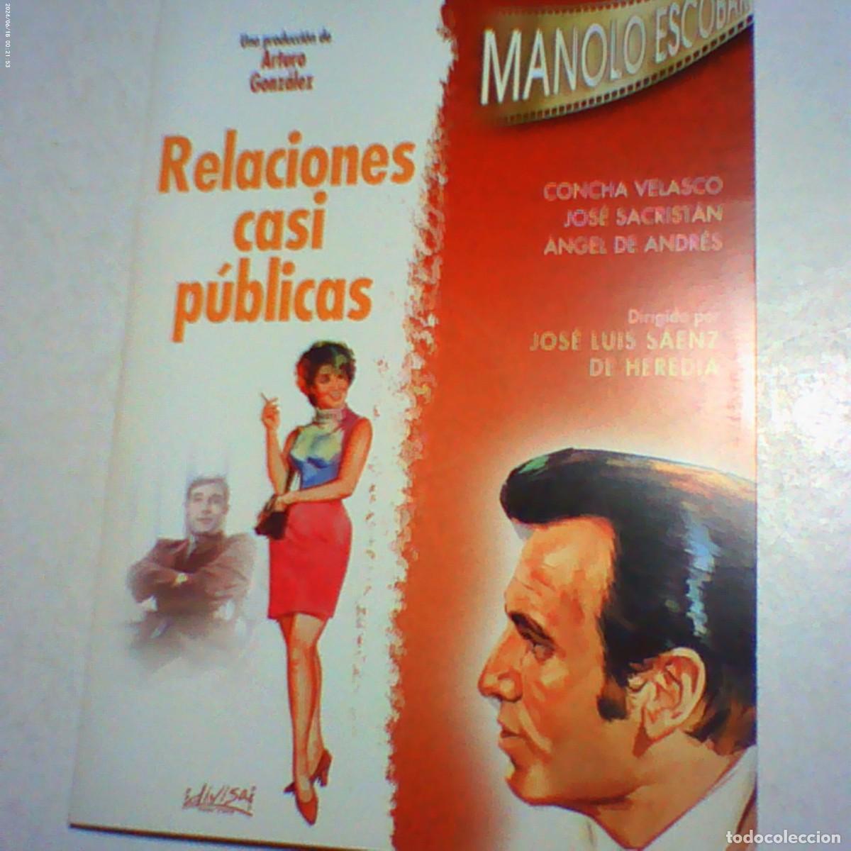 Cine: dvd relaciones casi p&uacute;blicas. manolo escobar. concha velasco. 97 min caja cart&oacute;n (seminueva)