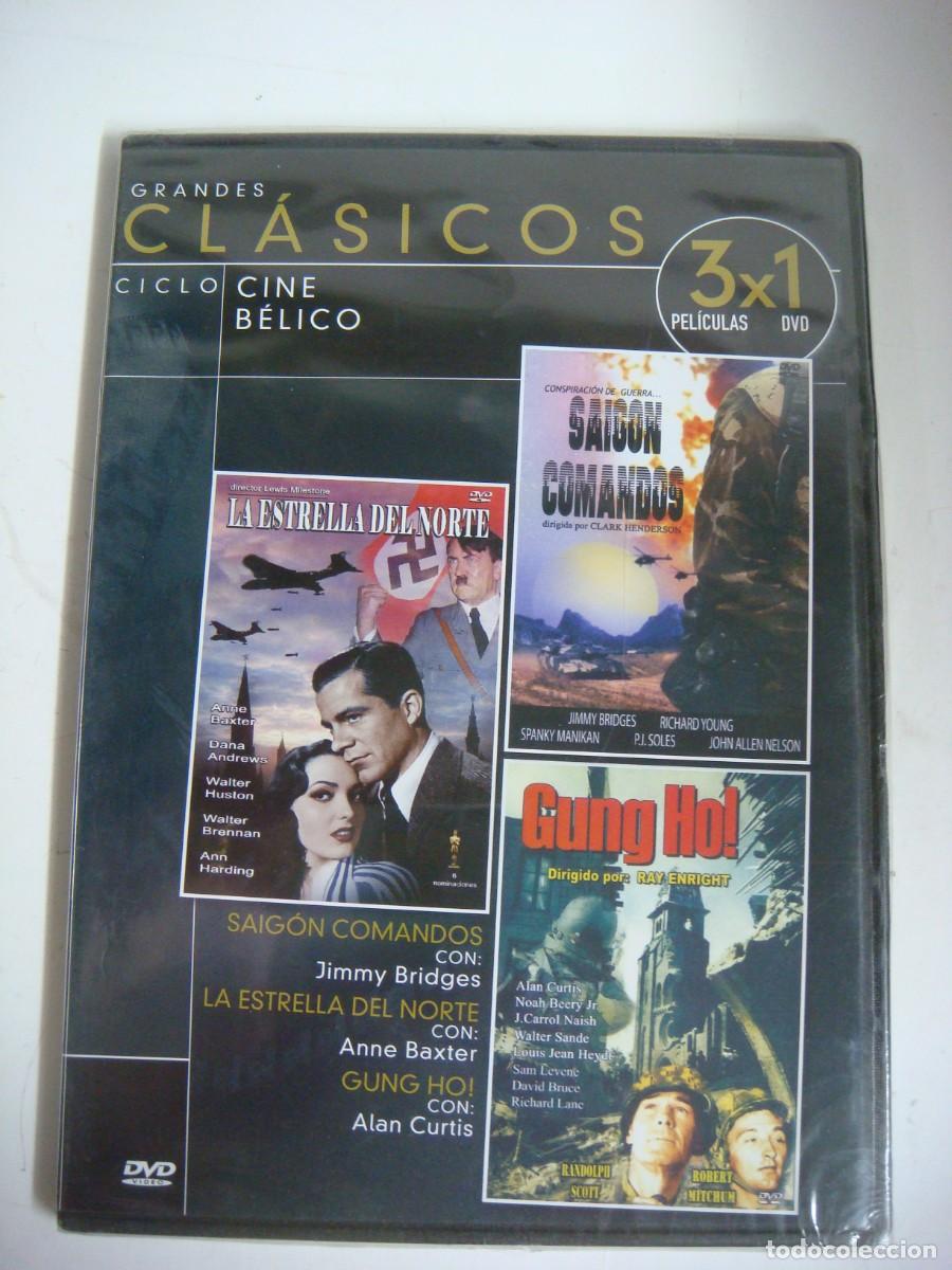 Cine: D.V,D.-3X1 LA ESTRELLA DEL NORTE-SAIGON COMANDOS Y GUNG HOI-(F)