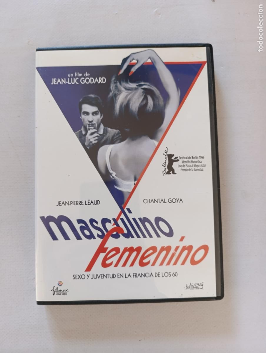 Cinema: DVD MASCULINO FEMENINO - JEAN-LUC GODARD - JEAN-PIERRE LEAUD, CHANTAL GOYA (5Pw)
