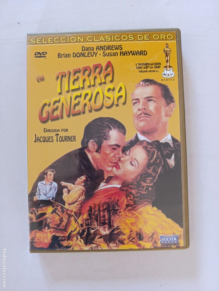 Cinema: DVD TIERRA GENEROSA - JACQUES TOURNEUR - DANA ANDREWS (5Q)