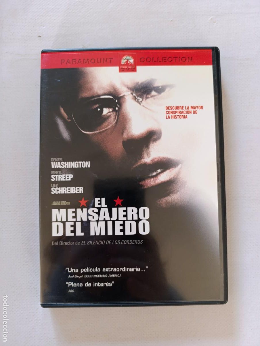 Cinema: DVD EL MENSAJERO DEL MIEDO - DENZEL WASHINGTON, MERYL STREEP (5R)