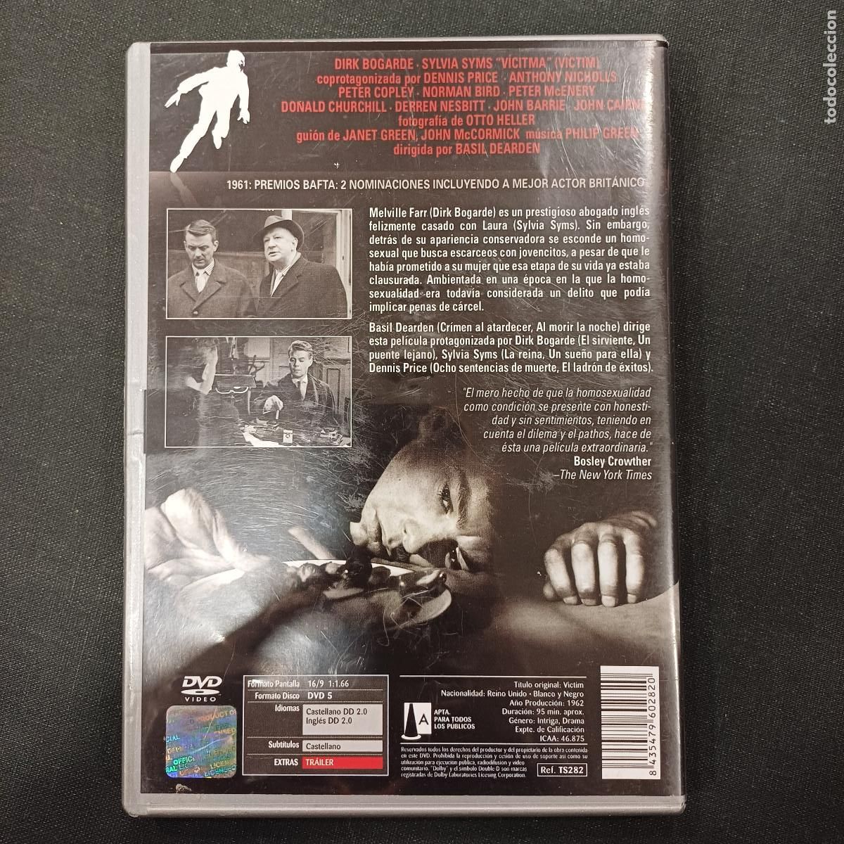 Cine: VICTIMA/DIRK BOGARDE/DVD. - Foto 3