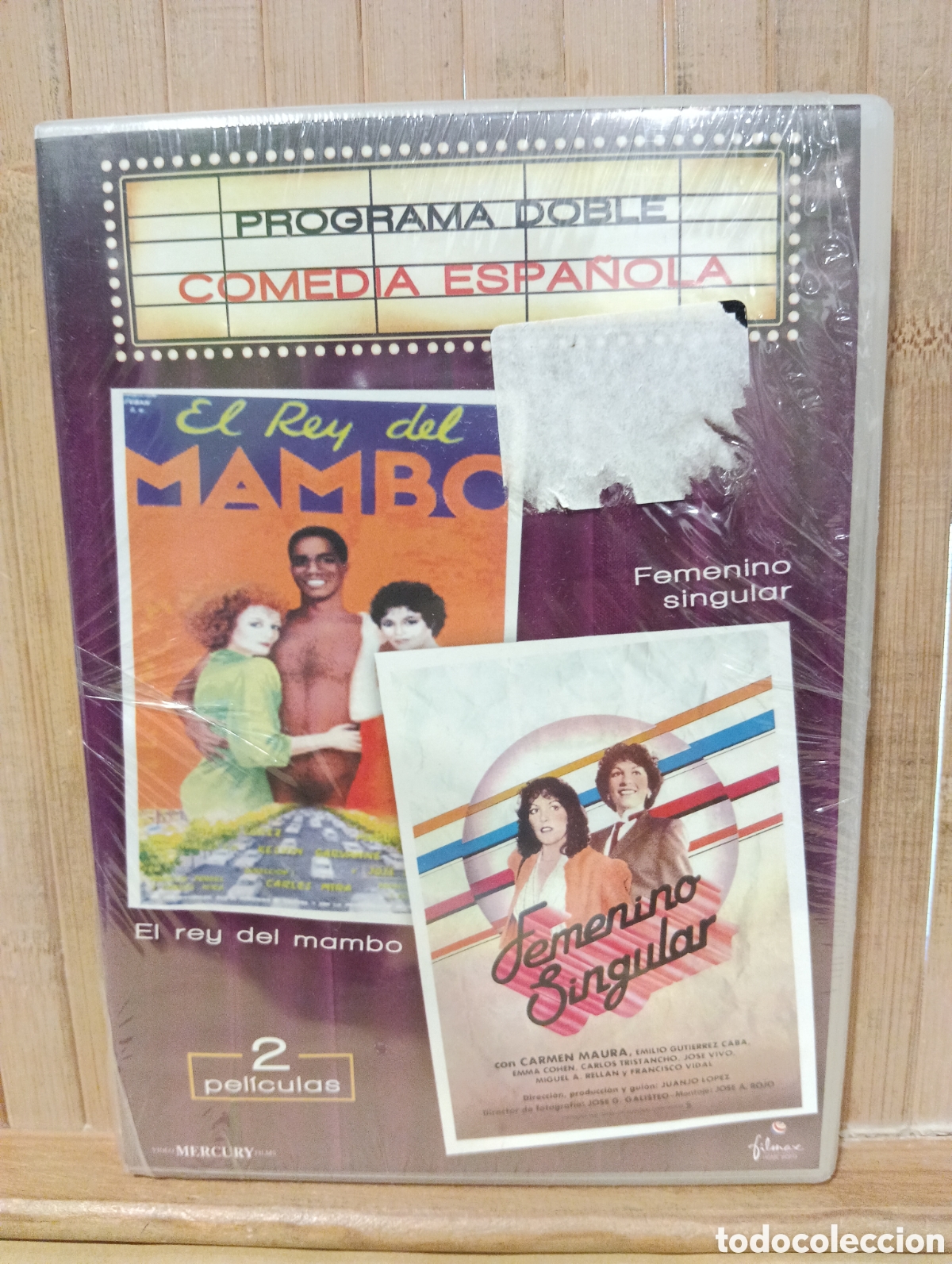 Cine: EL REY DEL MAMBO/ FEMENINO SINGULAR (PROGRAMA DOBLE COMEDIA ESPA&Ntilde;OLA) DVD PRECINTADO