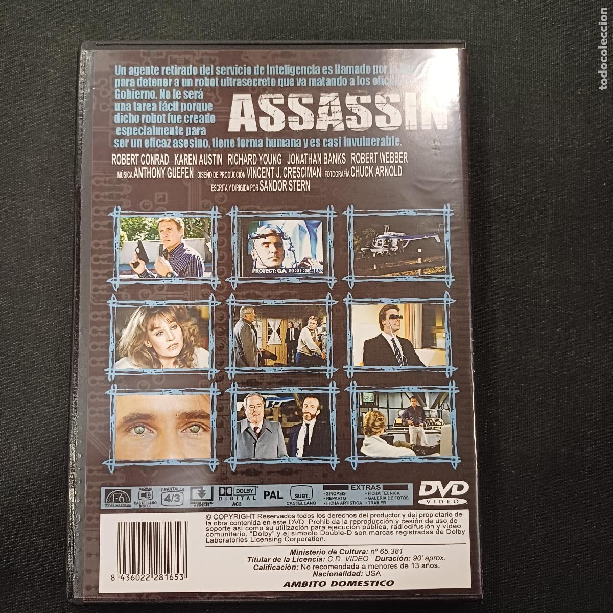 Cine: ASSASSIN/ROBERT CONRAD/DVD. - Foto 3
