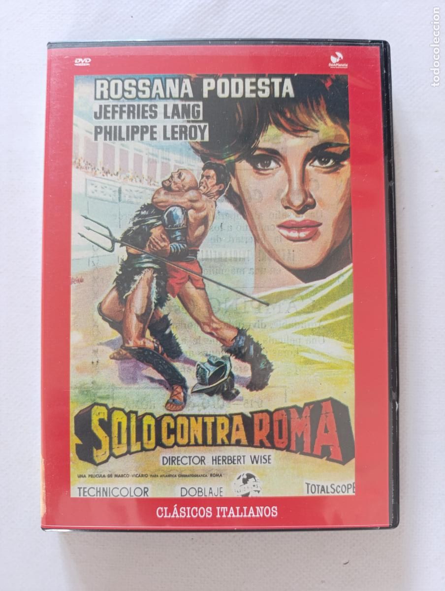 Cine: DVD SOLO CONTRA ROMA - ROSSANA PODESTA, JEFFRIES LANG (6Gw)