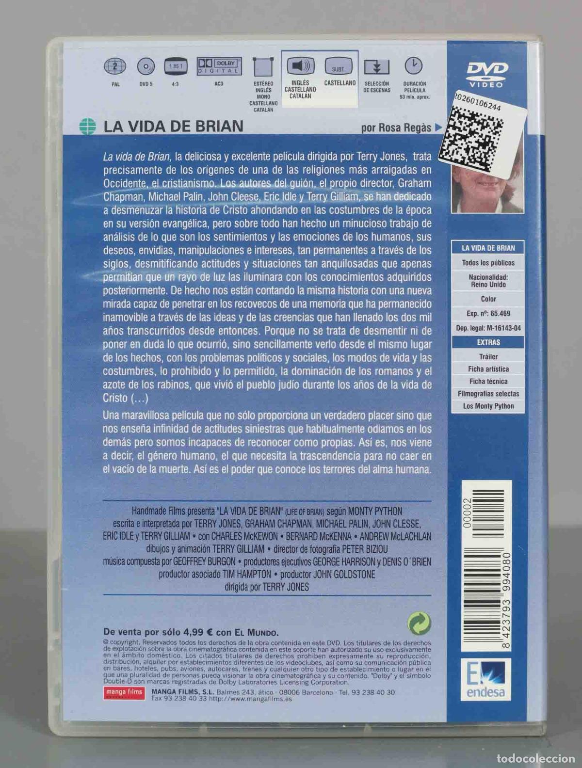 Cine: DVD. LA VIDA DE BRIAN. - Foto 2