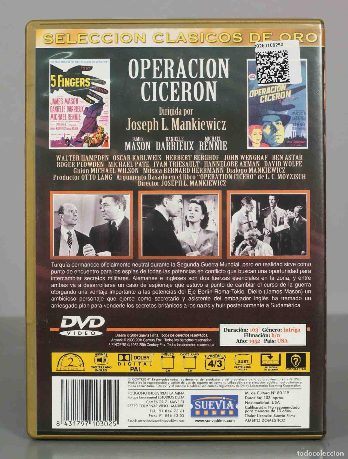 Cine: DVD. OPERACION CICERON. - Foto 2
